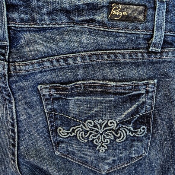 Paige Laurel Canyon Low rise boot cut denim Jeans Size 24 - Picture 4 of 6